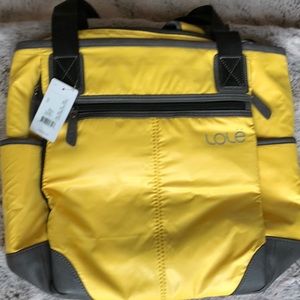 LOLE Bright Yellow Day Backpack Bag.